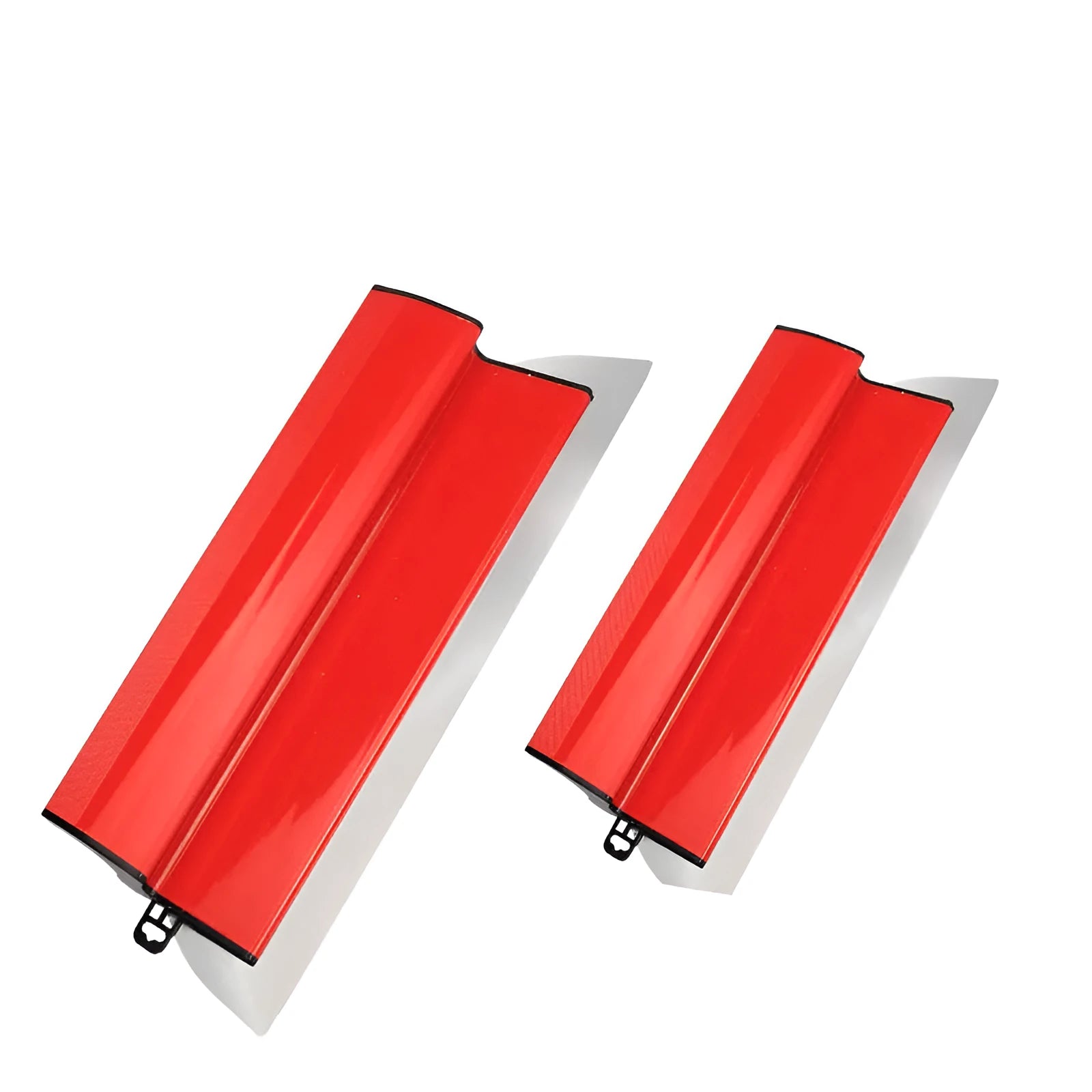 Red 40cm leveling scraper tool with stainless steel blade for wall putty and wallpaper