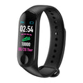 M3 Smart Bracelet showing black colour with 0.96 inch screen, worn on wrist.