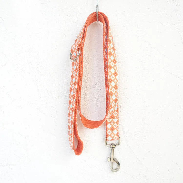 Dog pen leash set made from thickened polyester in Cookies colour with five size options