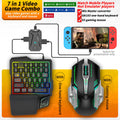 New PS4 console keyboard and mouse converter 7-in-1 wired adapter for multiple gaming consoles