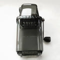 Household manual ice crusher 2L stainless steel transparent grey compact kitchen gadget