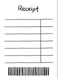 Mini notepad with simple line plan design, 65x89mm, 50 sheets of 80g paper, in a choice of 8 styles