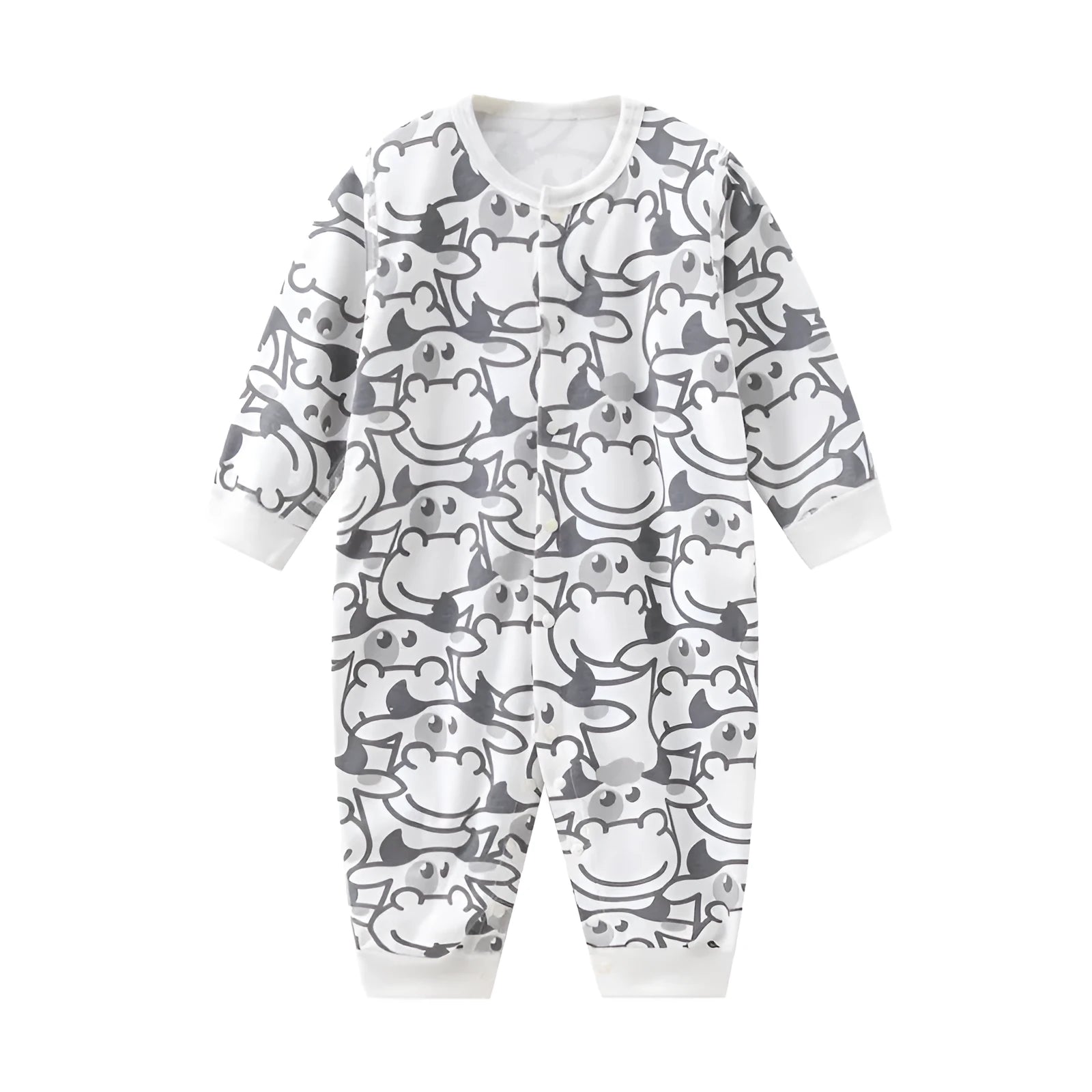 Combed cotton baby romper suit for newborns and toddlers in neutral colour options