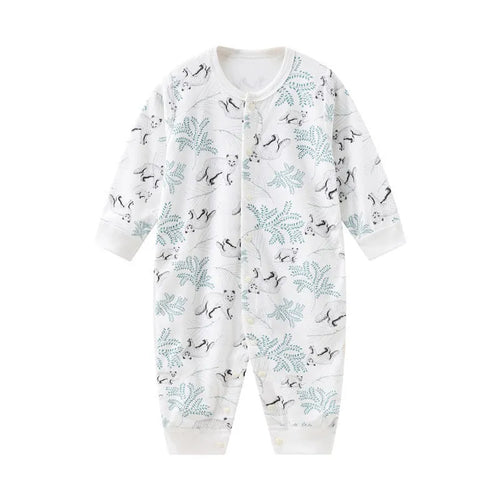 Combed cotton baby romper suit for newborns and toddlers in neutral colour options