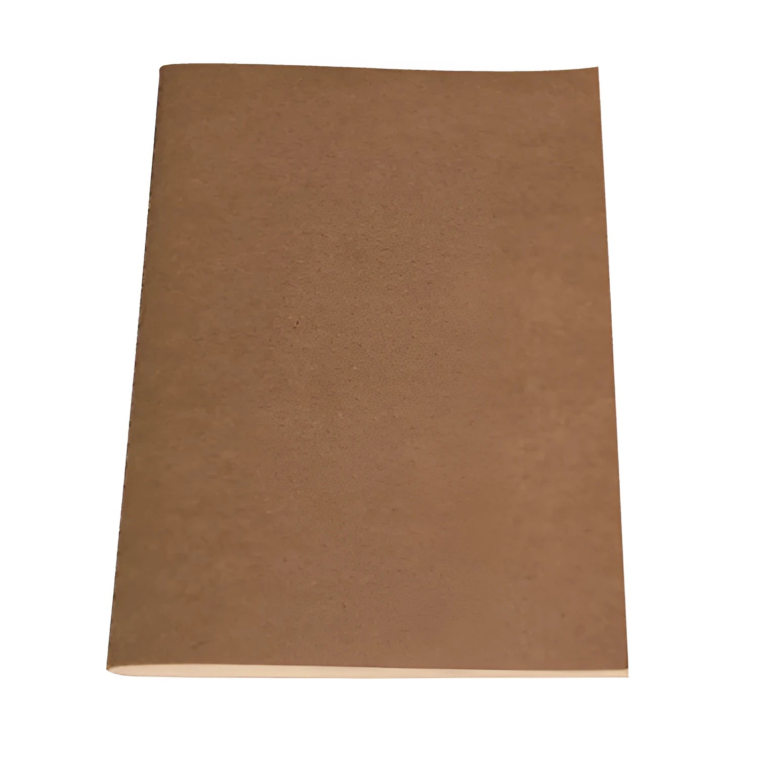80g kraft paper notebook with blank pages, beige Dao Lin paper, and car thread stitch binding shown open on a flat surface