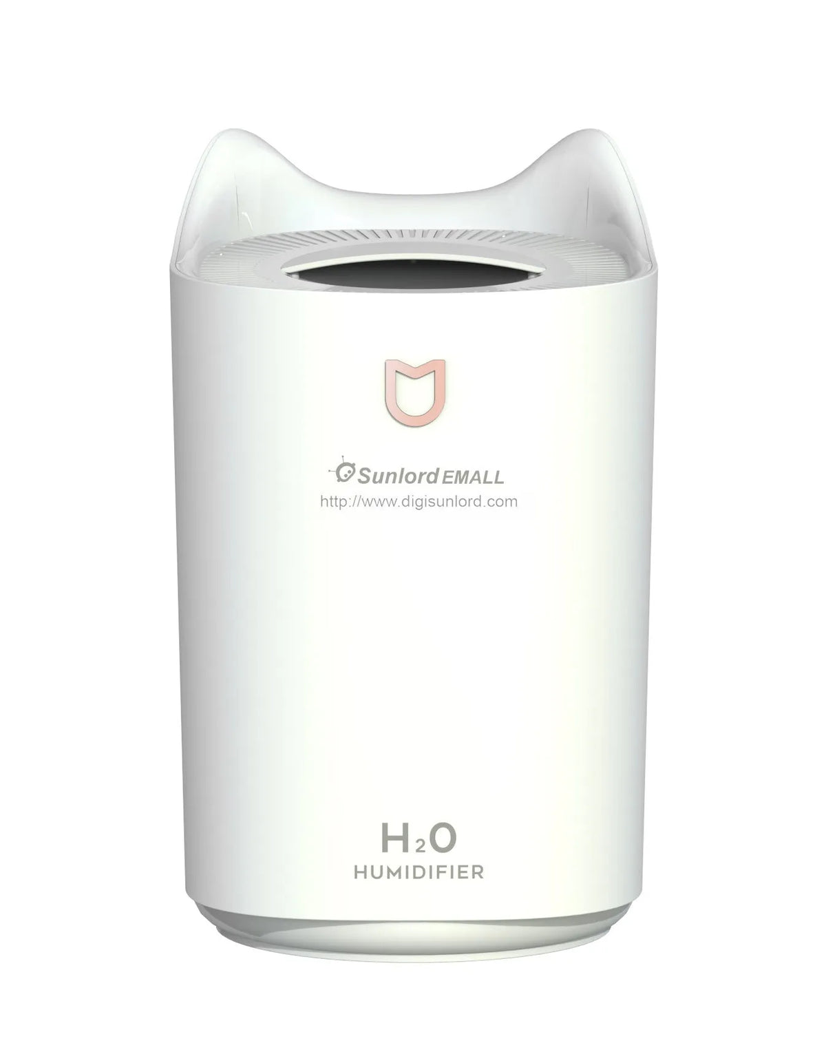 Double spray humidifier with aroma diffuser, 2.6-4.0L water tank, USB power, coral pink colour