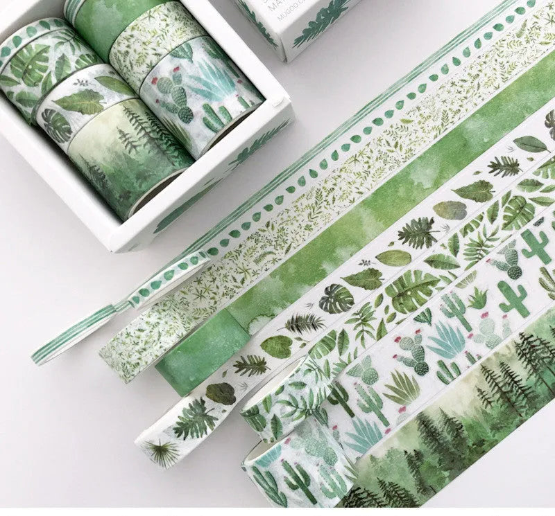 Set of colour gift boxes with Salt Pocket stickers and a sheet of cane paper for crafting.