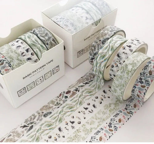 Set of colour gift boxes with Salt Pocket stickers and a sheet of cane paper for crafting.
