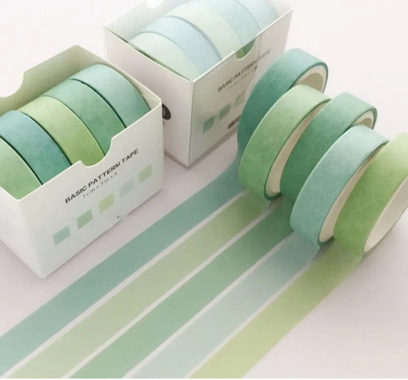 Set of colour gift boxes with Salt Pocket stickers and a sheet of cane paper for crafting.