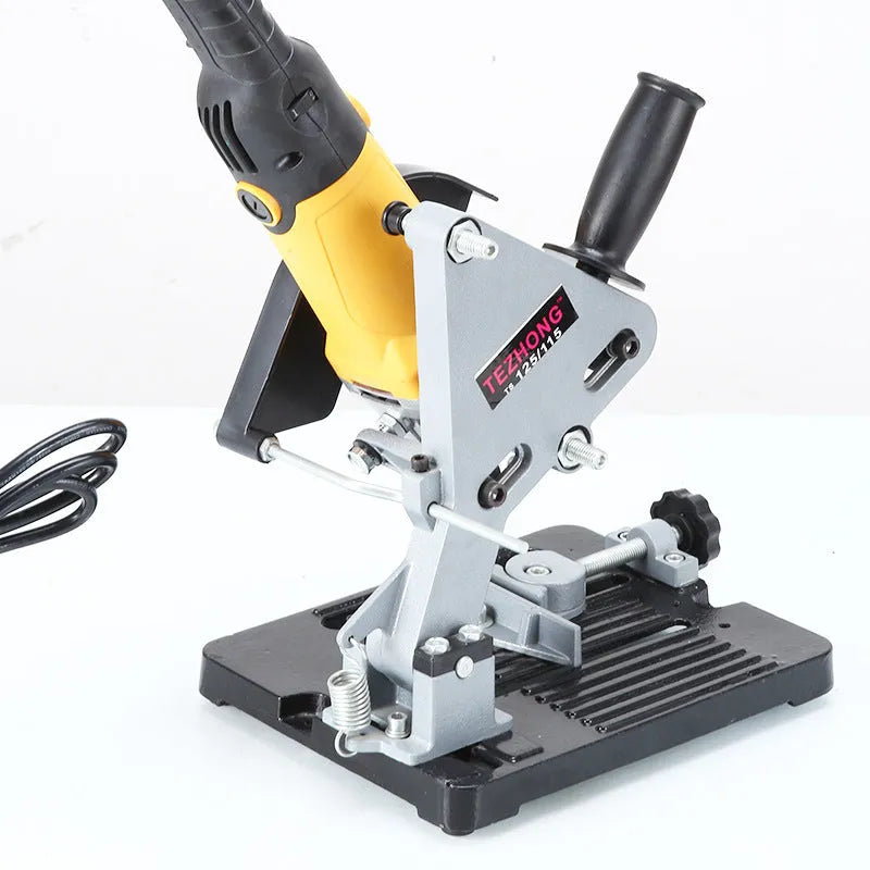 Alloy angle grinder bracket for 125mm grinder mounting with one-tooth gear width