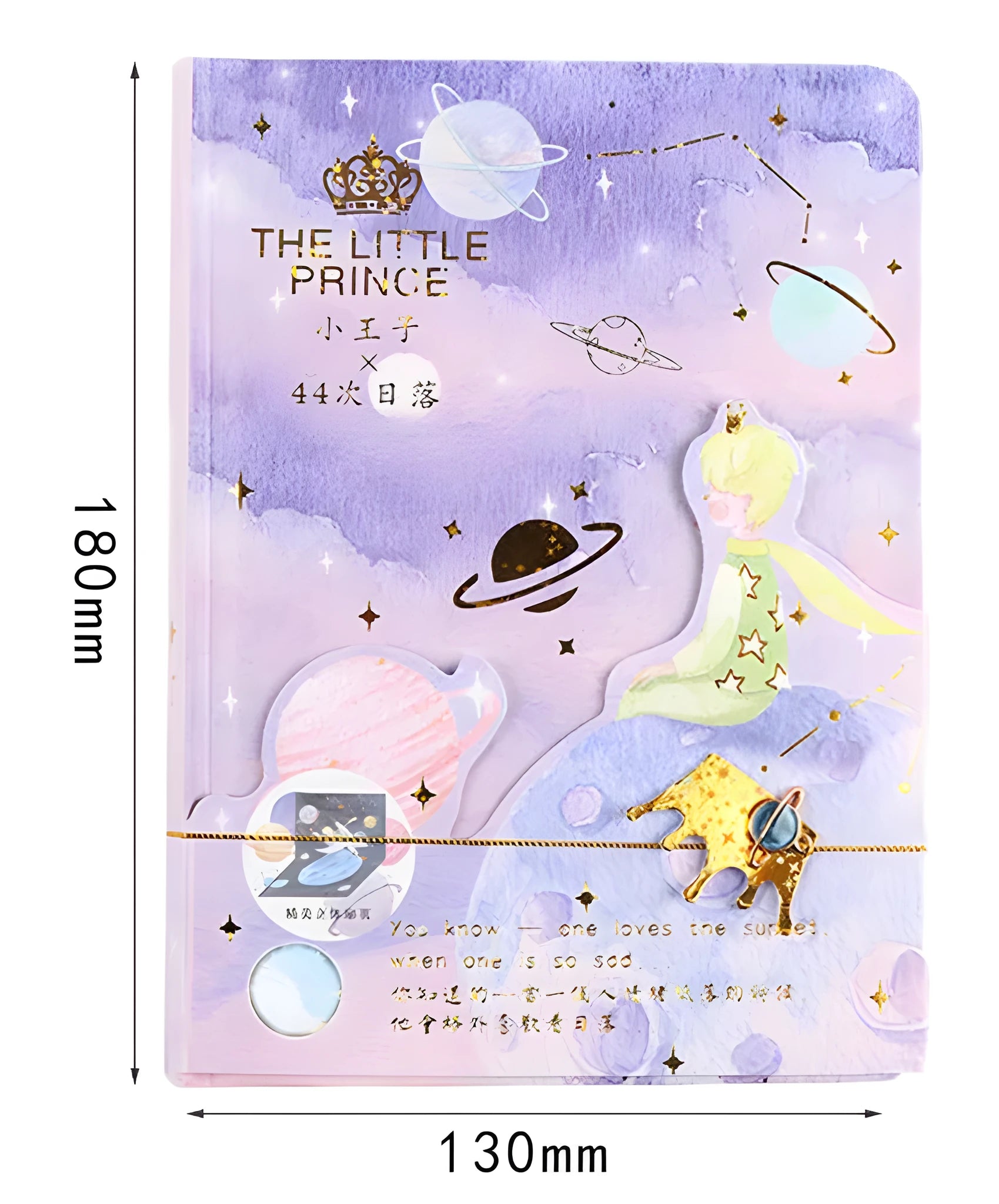 A5 hardcover notebook with decorative butterfly design and colour pages.