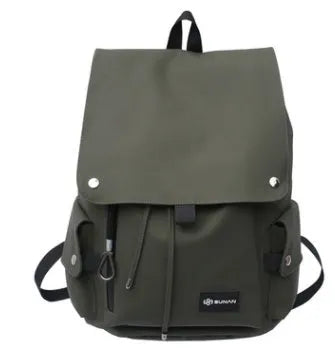 Large-capacity Ins backpack locomotive school bag in Oxford cloth with colour-contrast design for students