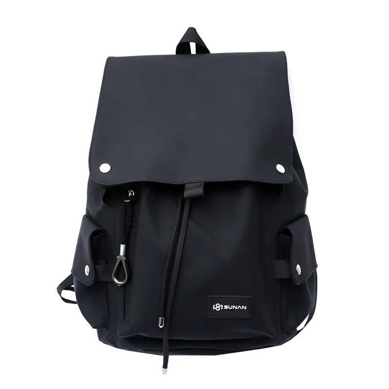 Large-capacity Ins backpack locomotive school bag in Oxford cloth with colour-contrast design for students