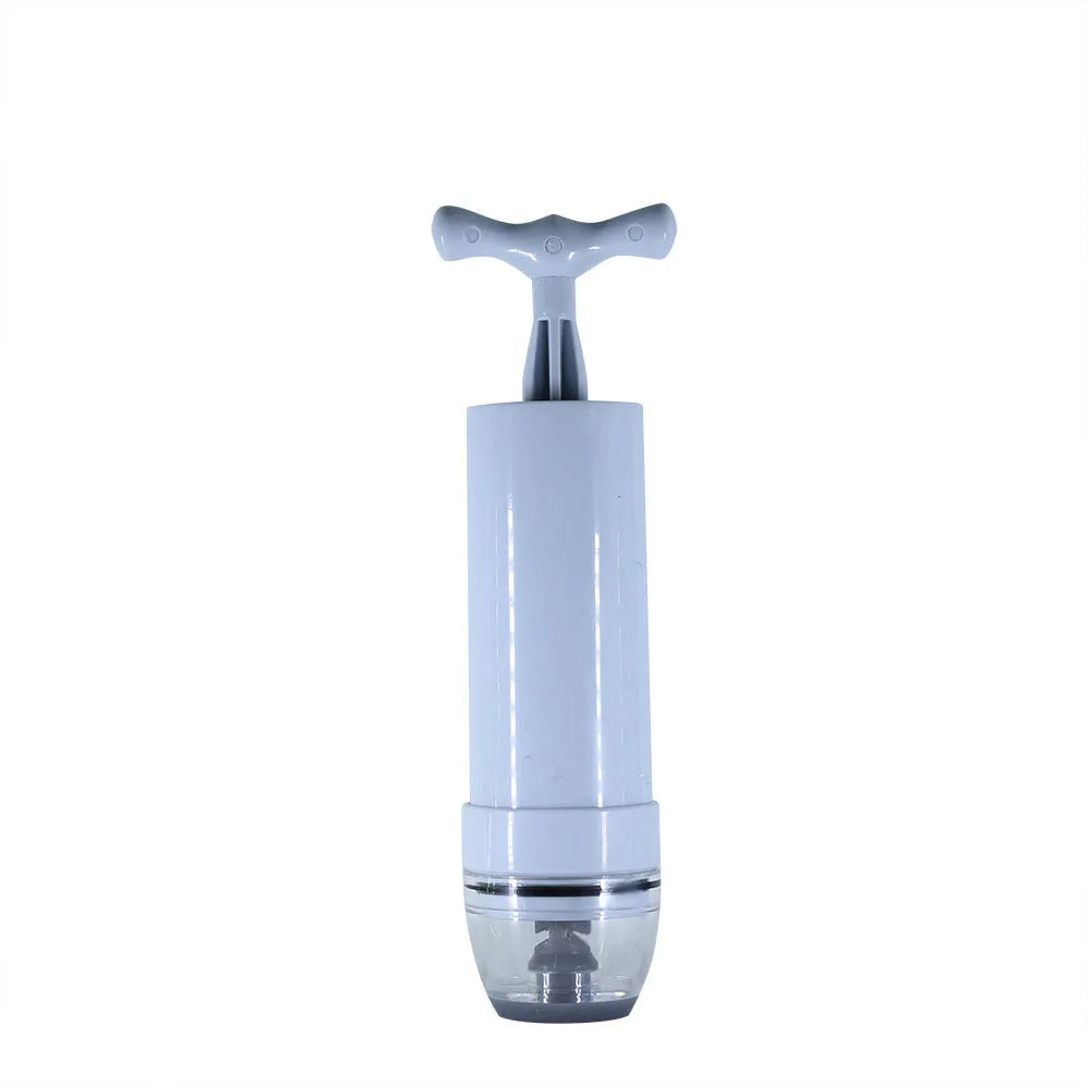 Green manual vacuum compression bag with pump for clothes storage organisation