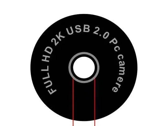 Black USB network computer camera with built-in fill light for 1080p HD video conferencing