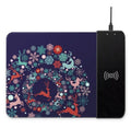 Wireless charging mouse pad with cartoon design and RGB lighting, 298x215mm dimensions