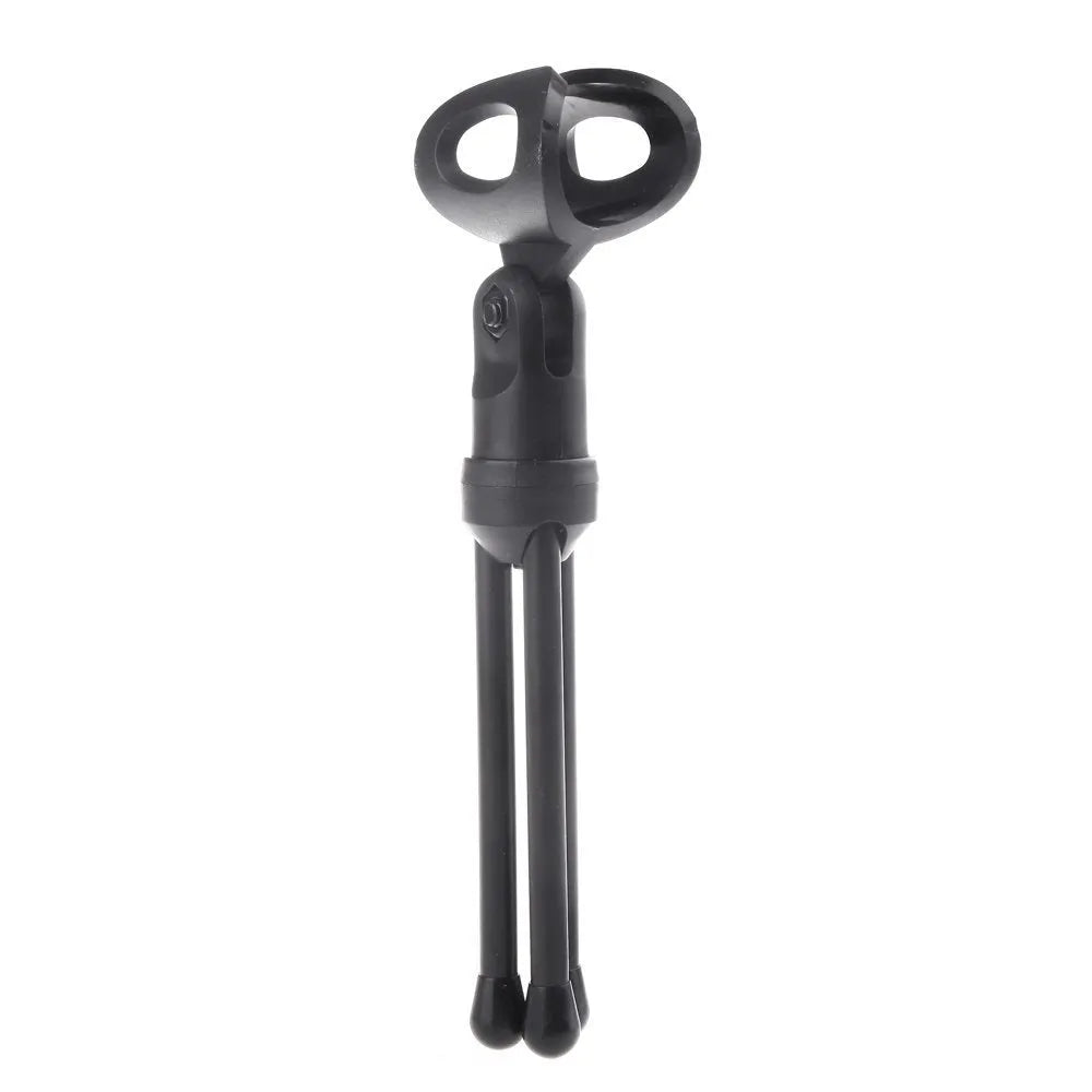 Black wired PC microphone with a clip-on holder, shown with its 1.85m cable.