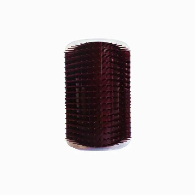 Cat wall corner friction massage comb brush with catnip in multiple colours, 12.8 cm long