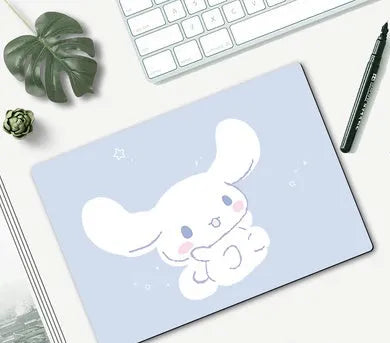 Cartoon mouse pad with rubber base measuring 260x210mm showing character design