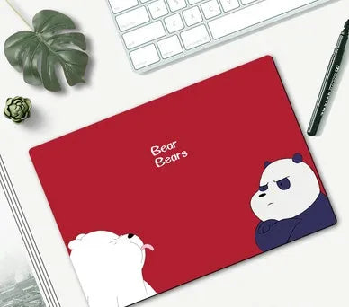 Cartoon mouse pad with rubber base measuring 260x210mm showing character design