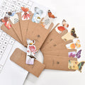 Butterfly design paper bookmark measuring 13.5 by 5.5 centimetres