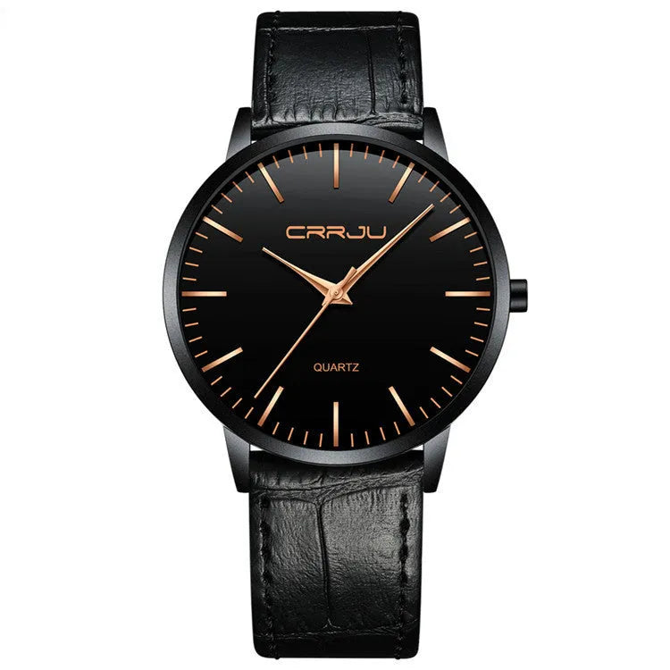 Casual quartz watch with alloy case and 30M water resistance in multiple colour combinations
