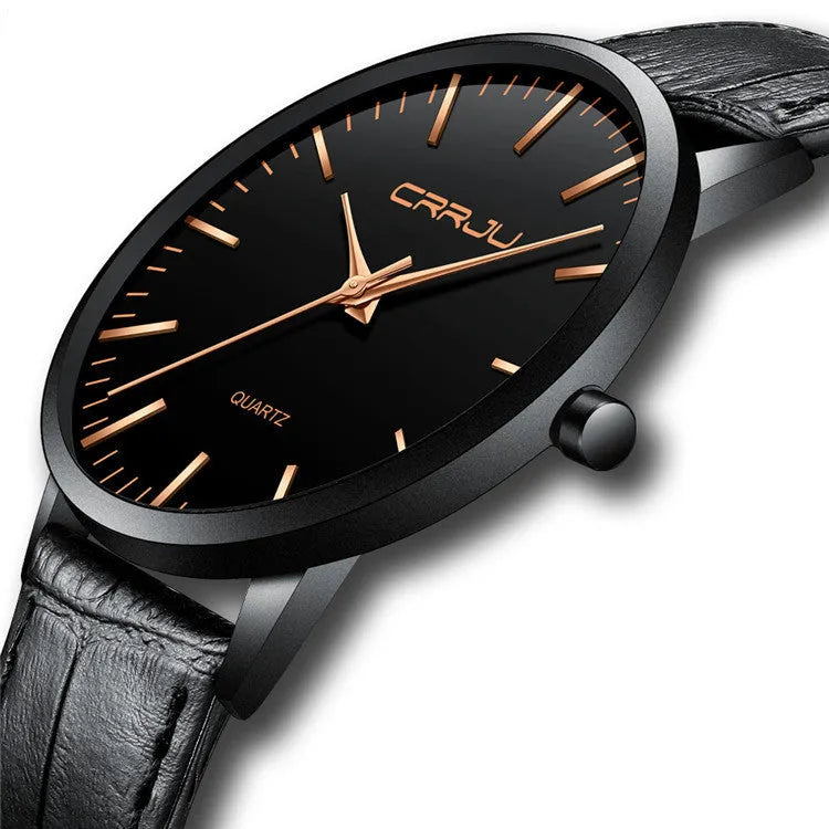 Casual quartz watch with alloy case and 30M water resistance in multiple colour combinations