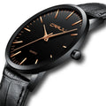 Casual quartz watch with alloy case and 30M water resistance in multiple colour combinations