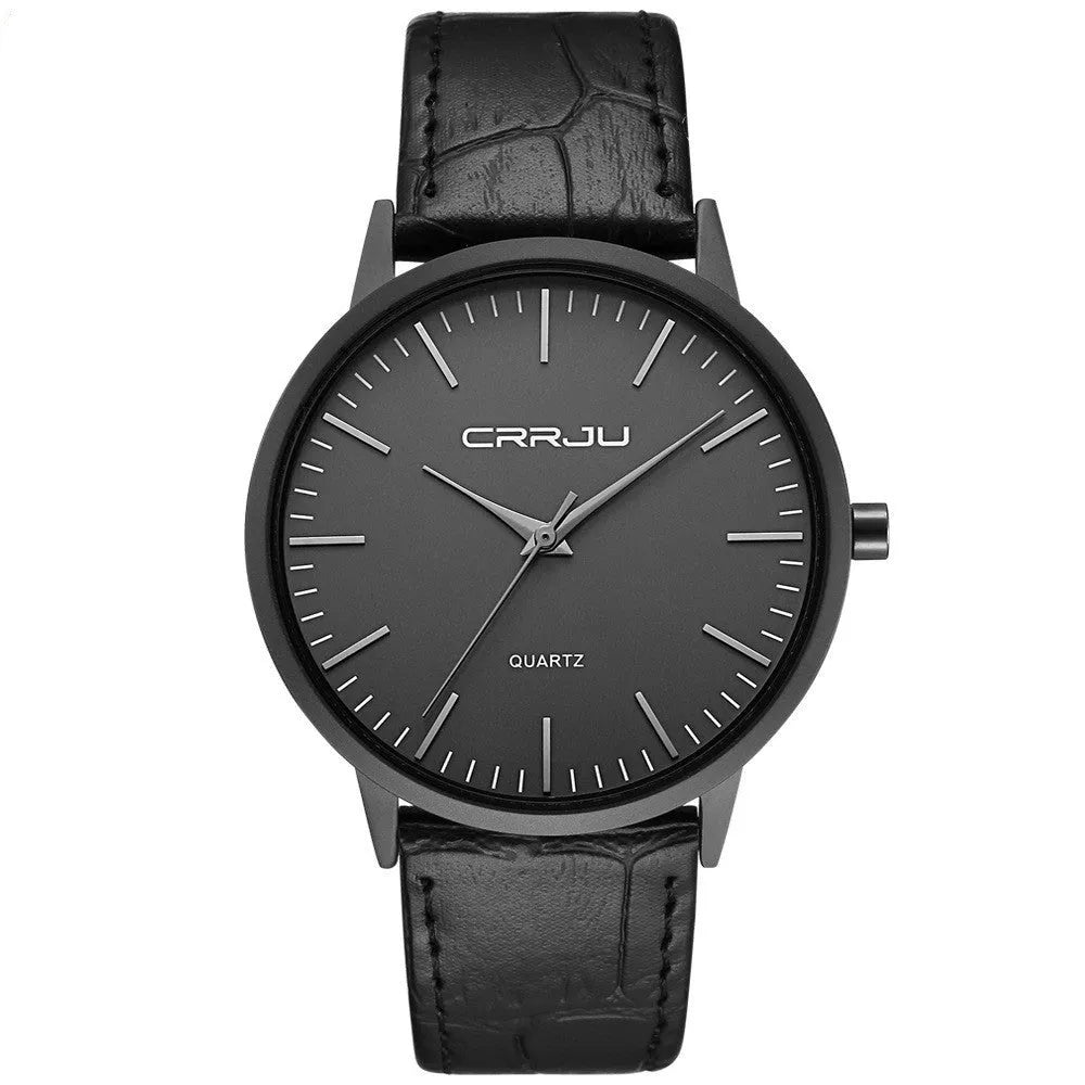 Casual quartz watch with alloy case and 30M water resistance in multiple colour combinations