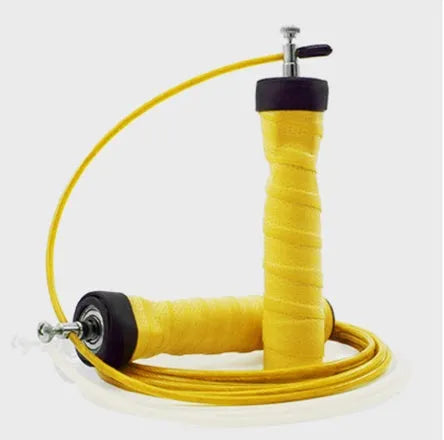 PROCIRCLE sweat-absorbent foam skipping rope with bearing skipping, black handles