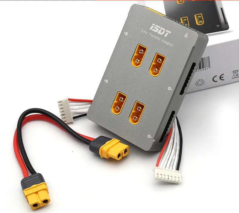 Grey parallel charging board for Astor model aircraft battery accessories with Type 0 connections