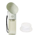 Pet Going Cup portable water drinking fountain for dogs and cats, 360ml capacity, light green colour, with filter components
