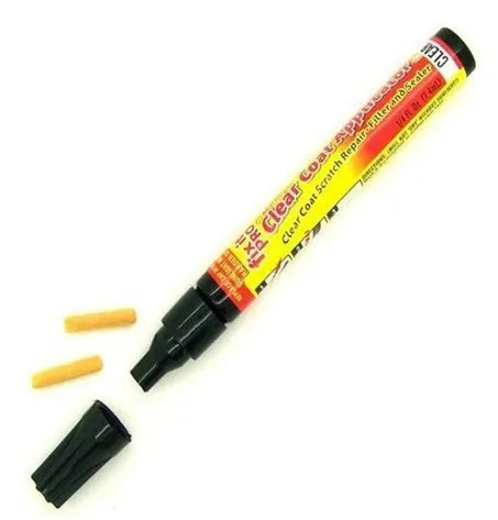 Transoceanic car paint pen aluminium tube scratch repair filler on a car surface