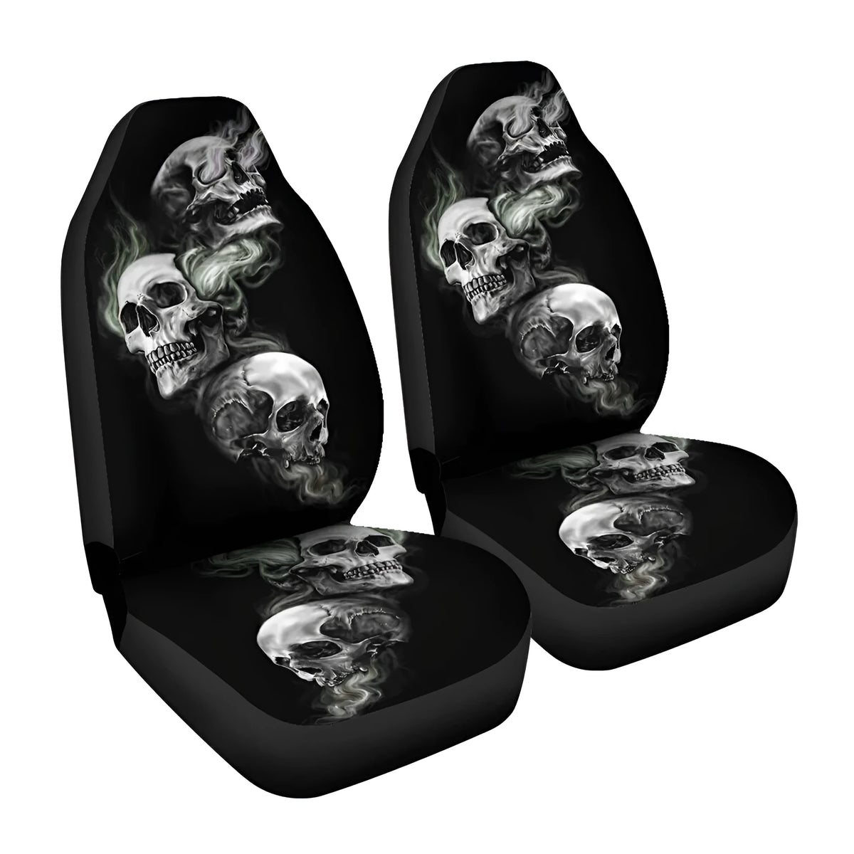 Universal skull print car seat cover five-seater general fit with multiple colour options for cross-border ecommerce