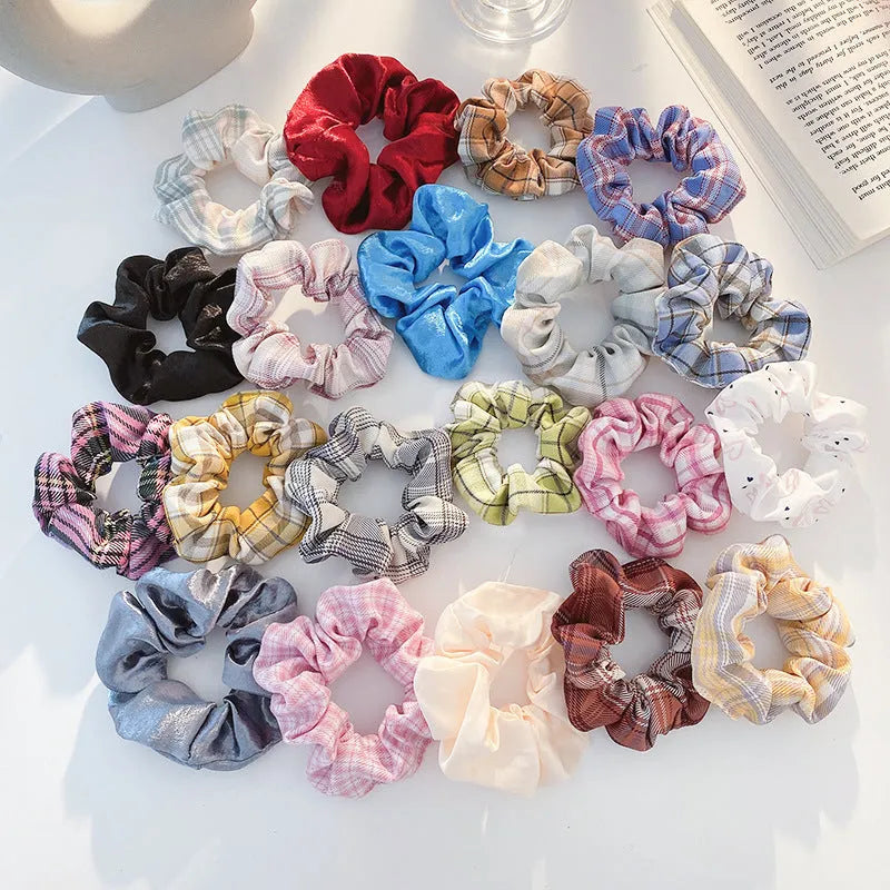 Children's hair ring and hairpin set with autumn and macaron colour options
