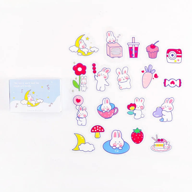 Thibe Little Haruhito 20-piece decorative stationery stickers set with four themed designs