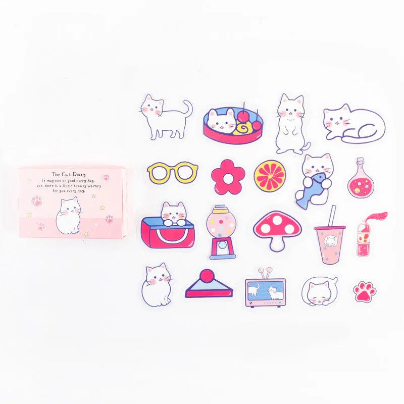Thibe Little Haruhito 20-piece decorative stationery stickers set with four themed designs