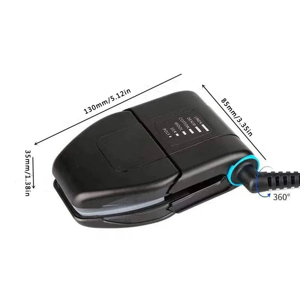 Portable mini electric hand-held iron with compact travel design