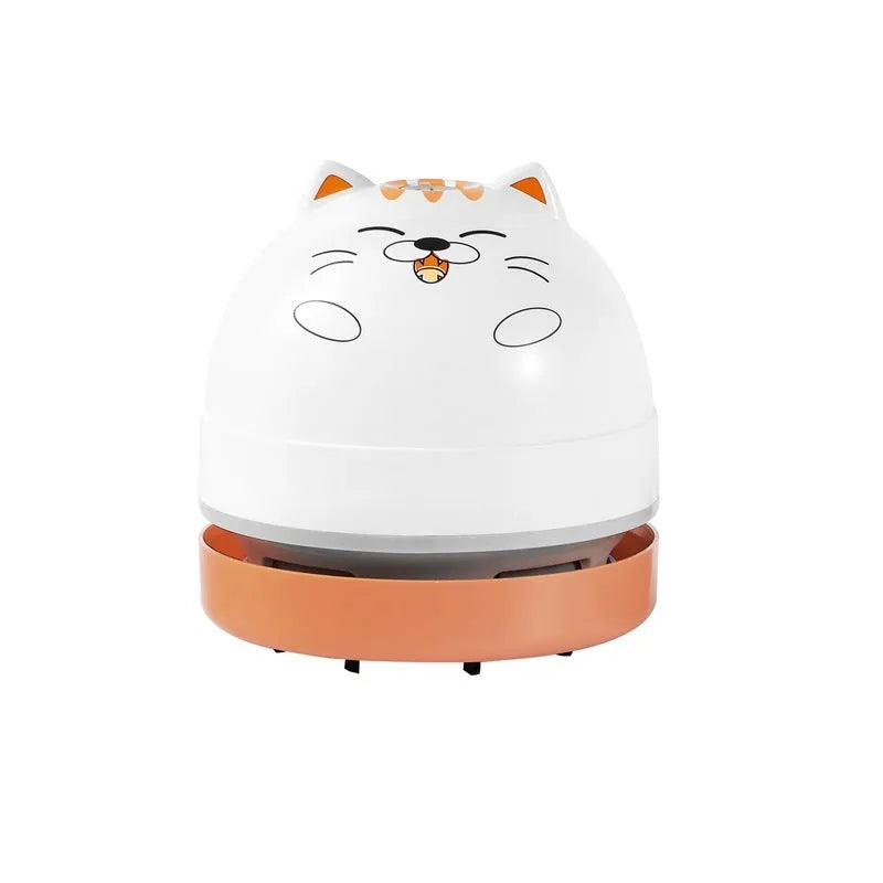 Laiting USB-powered handheld mini vacuum cleaner with flat nozzle attachment for keyboard and desktop cleaning
