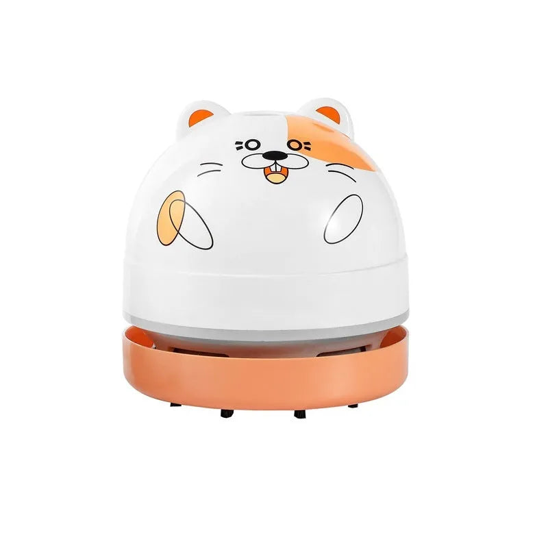 Laiting USB-powered handheld mini vacuum cleaner with flat nozzle attachment for keyboard and desktop cleaning
