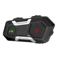 HEROBIKER motorcycle intercom helmet headset with black casing, waterproof design, and built-in speakers