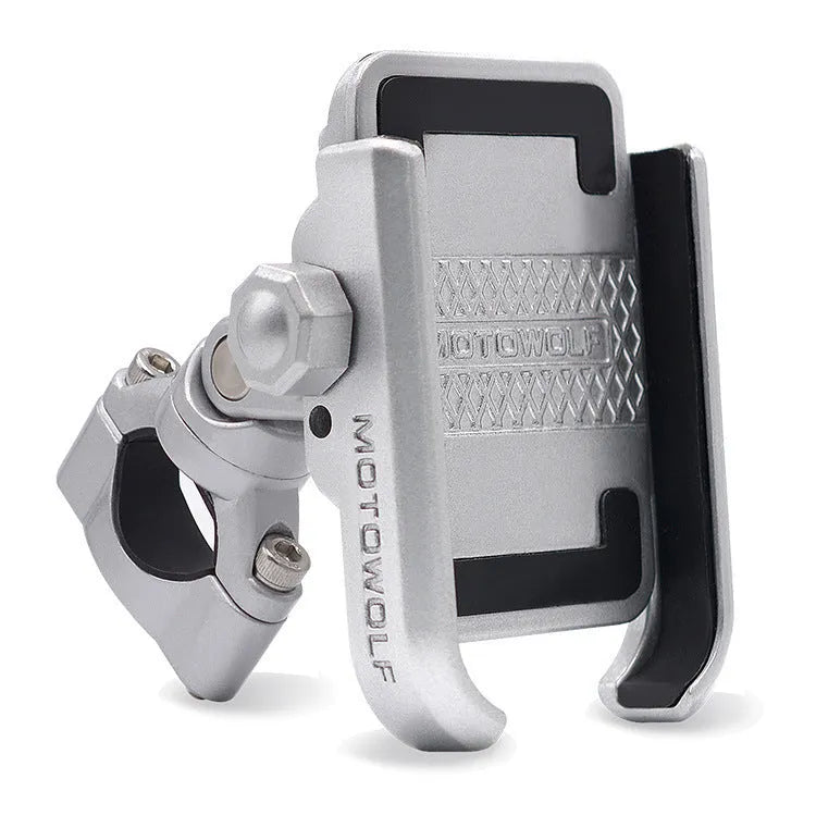 Bicycle riding navigation mobile phone holder in black for motorcycles electric vehicles and bicycles