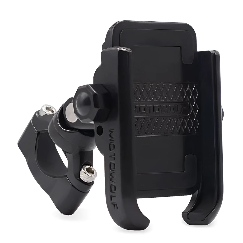 Bicycle riding navigation mobile phone holder in black for motorcycles electric vehicles and bicycles