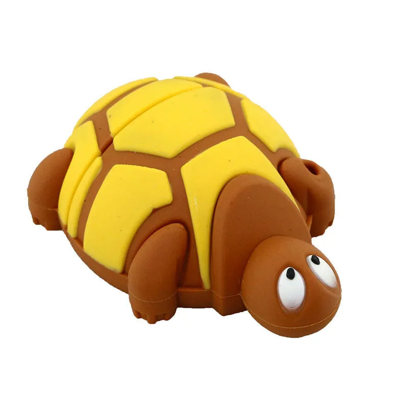 Cartoon turtle USB flash drive available in brown, green, light brown and pink with 4GB to 64GB capacity options