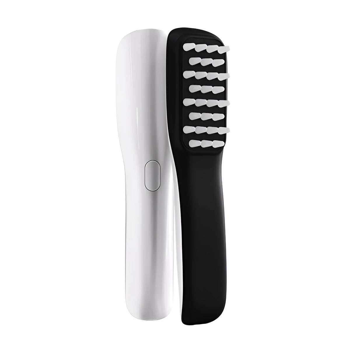 Hair growth comb with infrared and laser massage function, white and purple, 194.5 x 47 x 34 mm