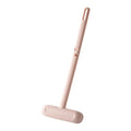 Household long-handled plastic screen window cleaning brush with double-sided wipe head in white, pink, and green, 52x20cm