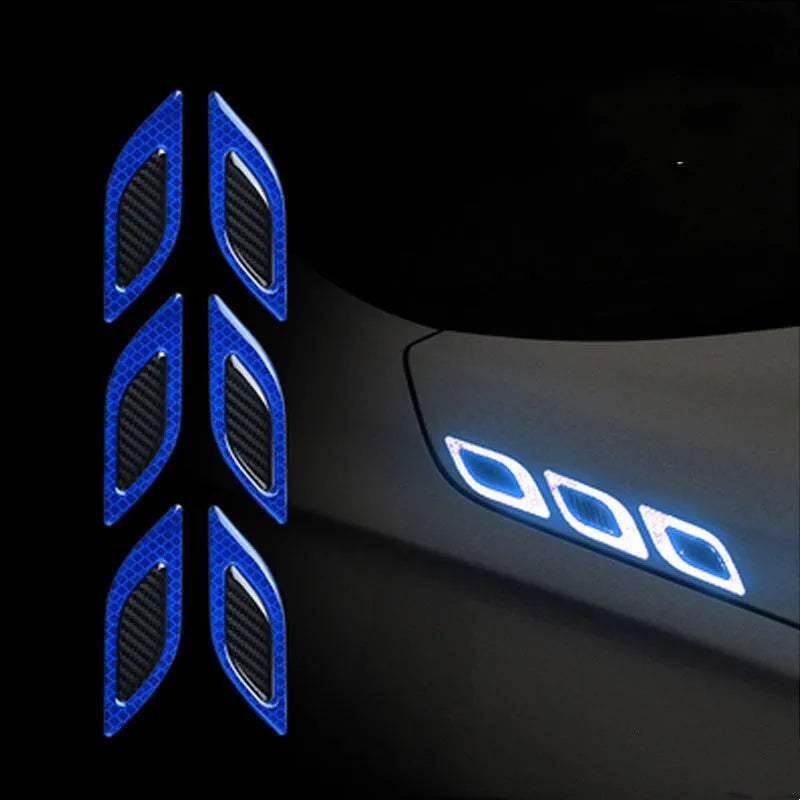 Resin hood frame decoration leaf plate air scoop 290x35mm for cars trucks SUVs blue