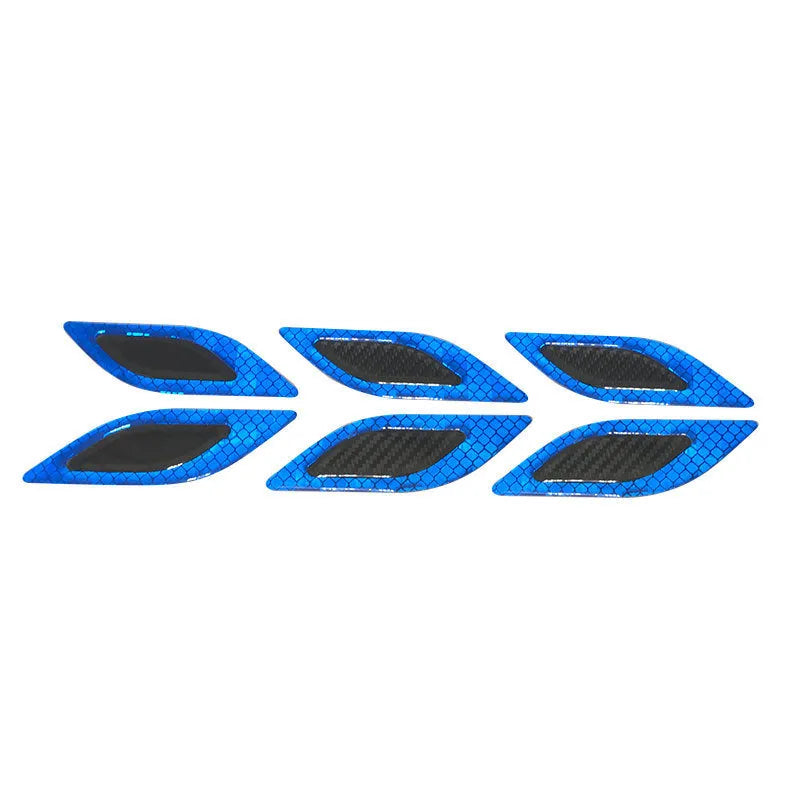 Resin hood frame decoration leaf plate air scoop 290x35mm for cars trucks SUVs blue