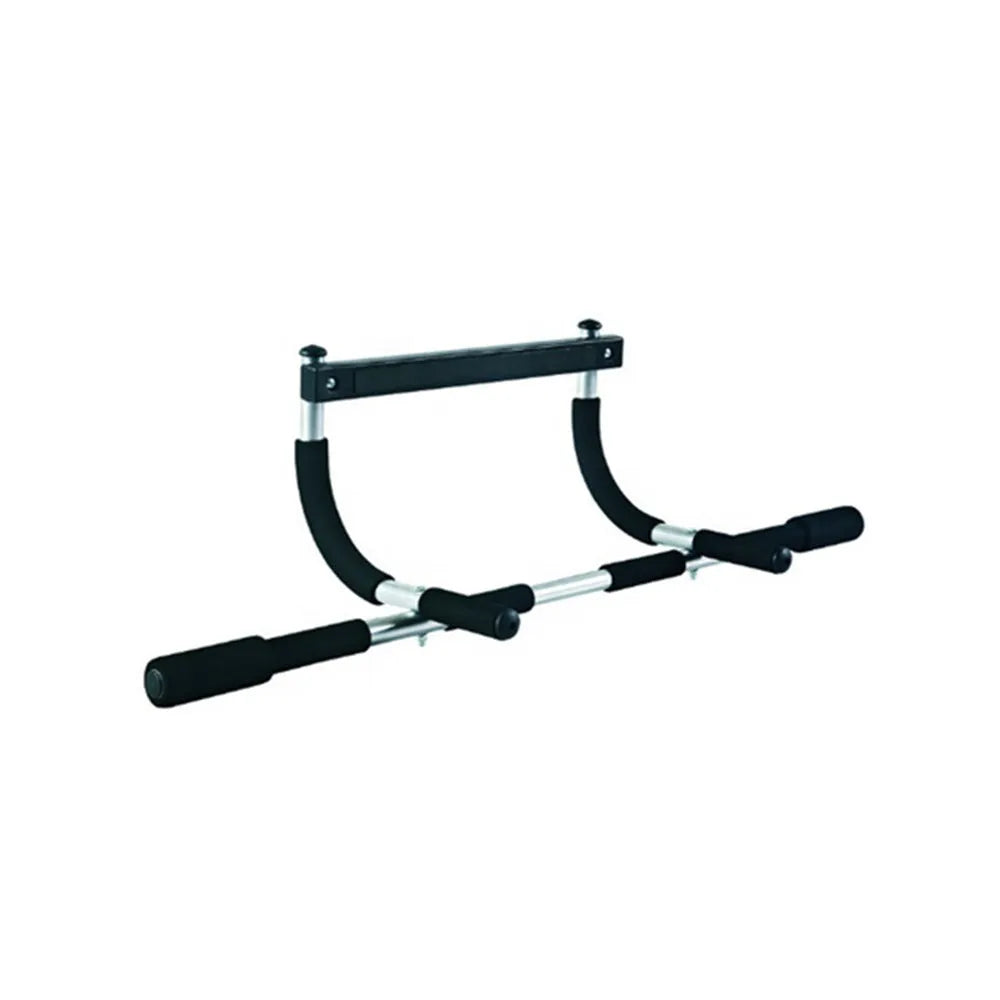Black steel indoor pull-up bar fitness equipment for home use
