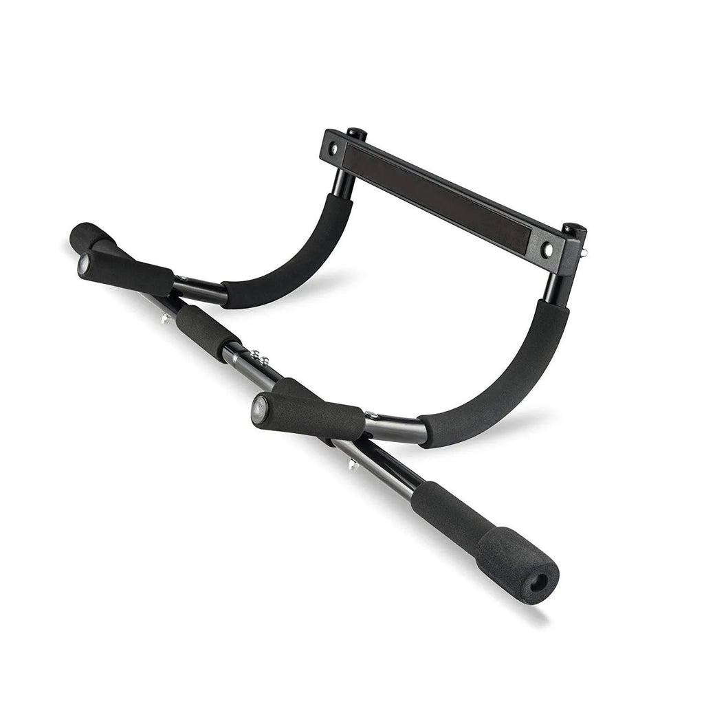 Black steel indoor pull-up bar fitness equipment for home use